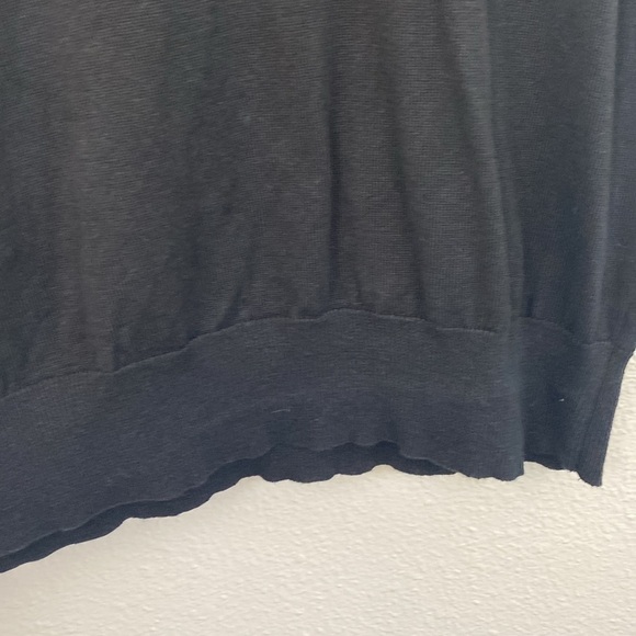 EUC Ann Taylor Linen Blend Black sweater vest size XL - Picture 4 of 7